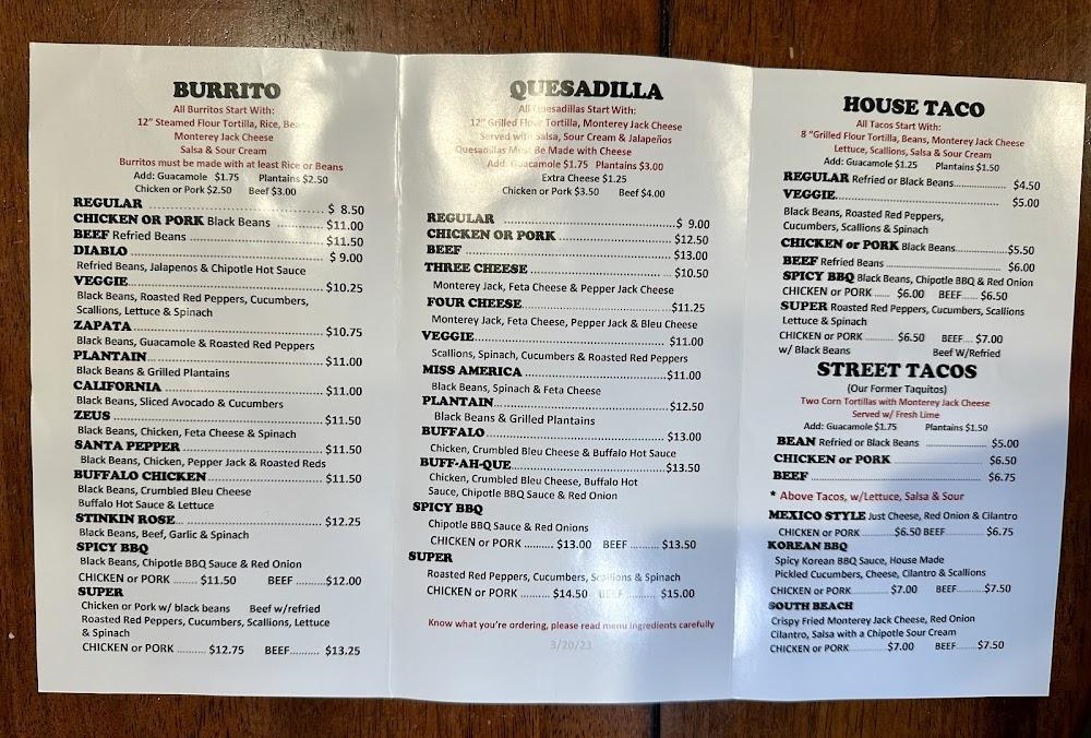 No Problemo Menu image 1